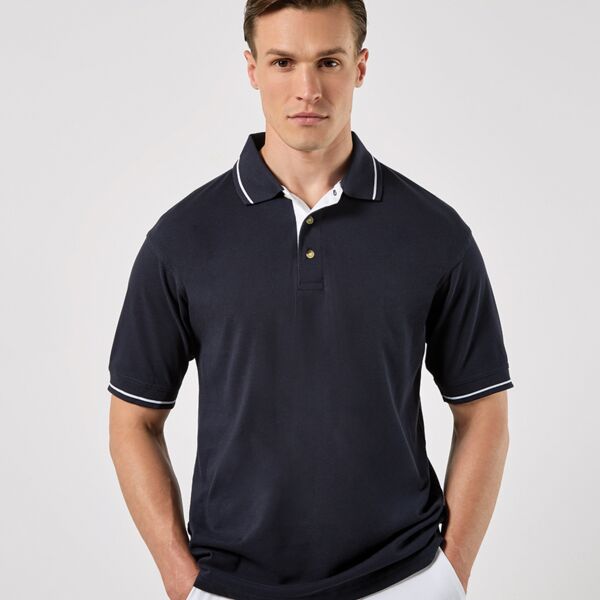 Kustom Kit St Mellion Tipped Cotton Piqué Polo Shirt Thumbnail
