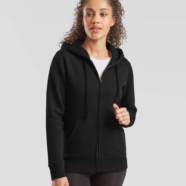 Lady-fit hooded sweat jacket Thumbnail
