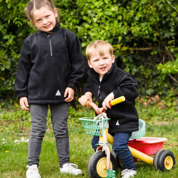 Junior/Youth active fleece top 1/4 zip unlined Thumbnail