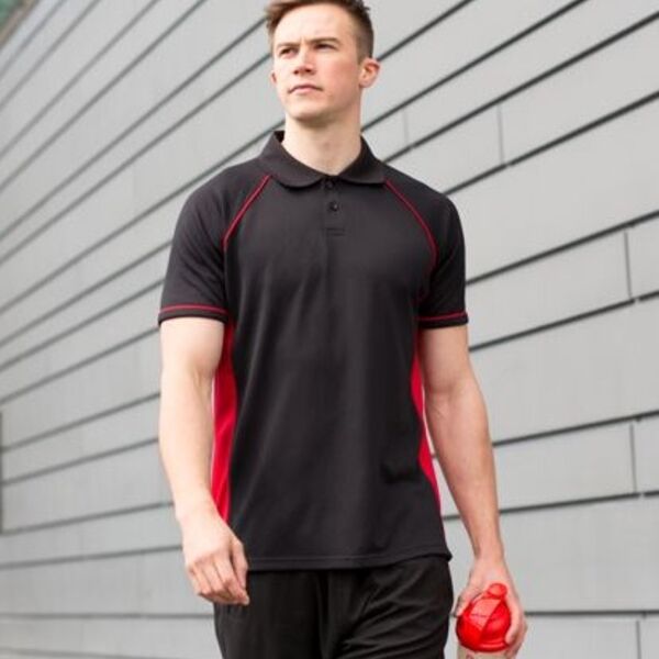 Piped performance polo Thumbnail